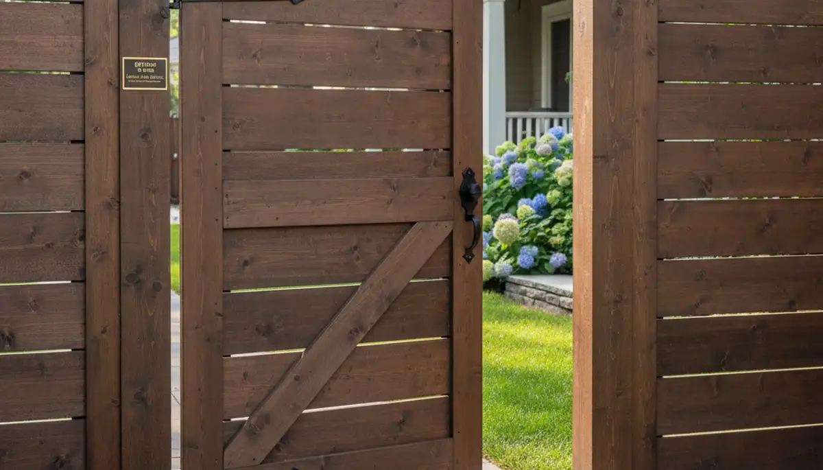 Custom gate and fence installation by Greater Detroit Landscaping in Detroit, MI