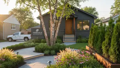 Landscaping crew in Detroit, MI providing professional lawn care and outdoor maintenance services