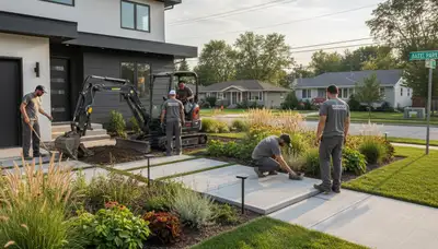 Professional landscaping service in Detroit, MI, for residential and commercial properties