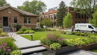 Detroit, MI landscaping service team providing professional lawn care and outdoor property maintenance