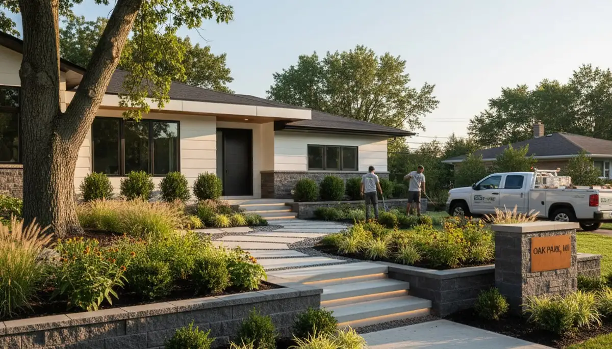 Professional landscaping service in Detroit, MI for residential and commercial properties